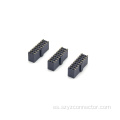 Conector hembra de 2,54 mm de doble fila SMT 18P